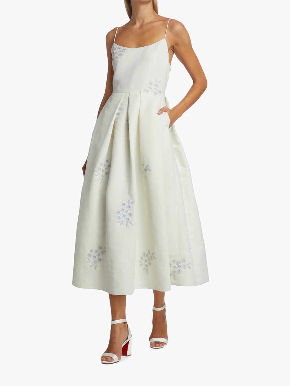 SACHIN BABI Audra Embroidered Midi Dress Size 2